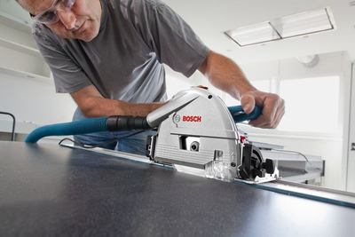 Sharrë zhytëse Bosch GKT 55 GCE, 1400W, 55mm, blu e bardhë