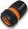 Lidhës kopshti Bradas Quick Connector 1/2 STANDARD ECO PWB2120, për gyp 1/2" 5/8", i zi me portokalli