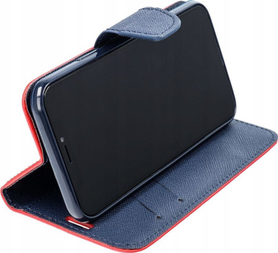 Капак книга Fancy за Xiaomi Redmi Note 13 Pro 5G, со магнет, со џеб за картички, црн