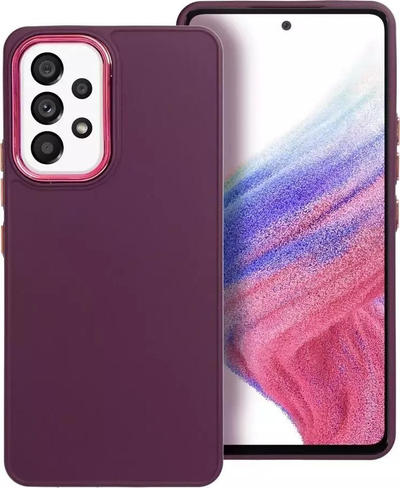 Futrollë 4kom.pl Case Frame për Samsung Galaxy A53 5G, TPU, me kornizë t’ngritur, vjollcë