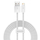 Kabllo USB në Lightning Baseus BSU3004WHT, 2 m, 2.4A, e bardhë