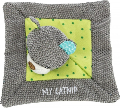 Lodër për mace Trixie Junior Snuggler Ariu, me catnip, 13 cm, gri me jeshile