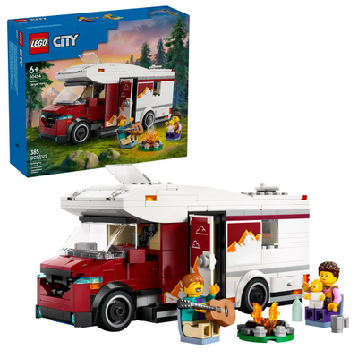 Set lodër LEGO City Caravan for Holiday Adventures 60454, karavan kampingu