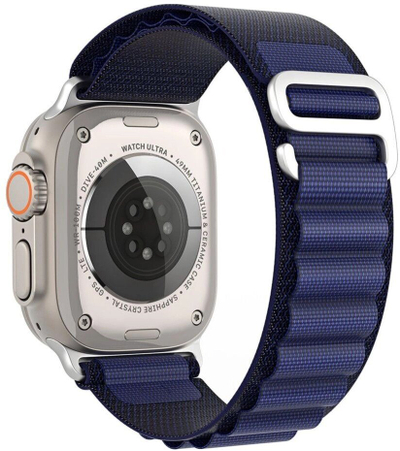 Rrip sportiv Dux Ducis për Apple Watch, 38/40/41/42mm, poliester, blu navy