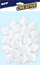 Stoli flokë bore MFP Snowflake, set me 6 copë, 7.5 cm, të bardha