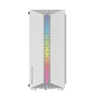Kabinet kompjuteri Darkflash DK151, ATX Mid Tower, ARGB, i bardhë