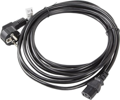 Kabllo e rrymës Lanberg CEE 7/7 - IEC 320 C13, 5m, e zezë