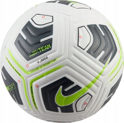 Top futbolli Nike Academy Plus FZ7540-100, me teknologji Aerowsculpt, për bar natyral, bardh e zi