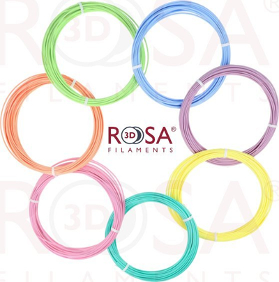 Сет филаменти 3D РОСА, ПЛА Пастел, 1.75мм, мултипакување