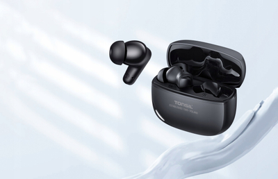 Bluetooth слушалки Tonsil TW50BT, безжични, црни