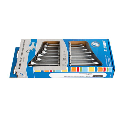 Set çelësa me kombinim Unior 8-19 mm, 12 copë, çelik krom vanadium, argjendtë