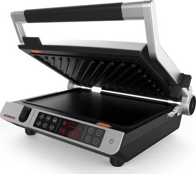 Електричен скара Gastroback Design BBQ Advanced Control, 2000W, екран на допир, црно бел