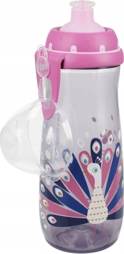 Gotë sportive për kalamaj Nuk Mug, 450 ml, 24m+, rozë