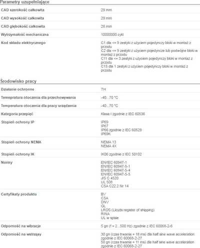 Kokë butoni Schneider Electric Harmony XB4 ZB4BA0, IP66, me ndriçim, me rikthim automatik