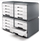 Organizues tavoline Arda MyDesk 18P4PB, 4 sirtarë, plastike, gri e bardhë