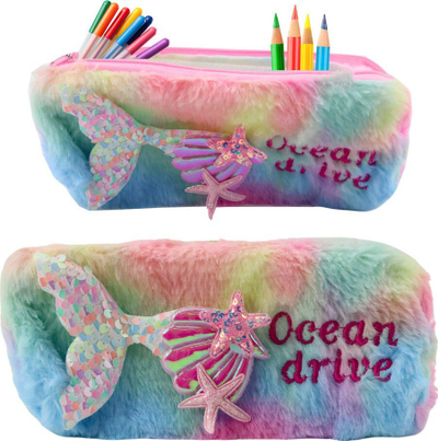 Penal pelushi me bisht sirene, 20 x 8.5 cm, ngjyra pastel