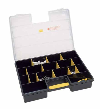Организер за алат Stanley S1-92-762, 25 прегради, 46x33x8 cm, проѕирен