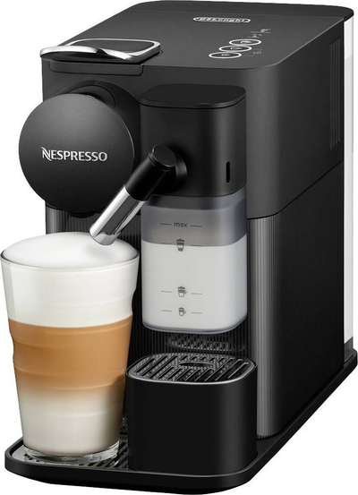 Makineri kafeje DeLonghi Nespresso Lattissima One, kapsula, rezervuar qumështi, e zezë