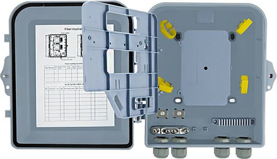Kuti shpërndarëse optike Qoltec 54213, 1x16 SC, deri 24 fibra, gri