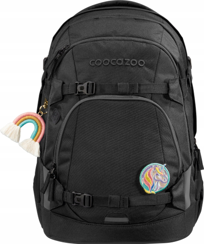Set aksesorësh për çantë Coocazoo Colour Up Unicorn, me patch me ngjitje me fërkim, me varëse çelësash, shumëngjyrësh