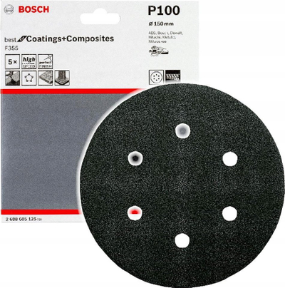 Letër gërryese Bosch Best for Stone 2608605125, për sharrë orbitale, me kapje me çengel e jastëk