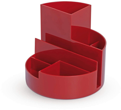 Organizues tavoline Maul MG41176 Round Box, 14cm, plastik ABS, i kuq