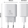 Karikues Joyroom JR-TCF05, 20W PD QC, me 2 porta USB A dhe C, i bardhë