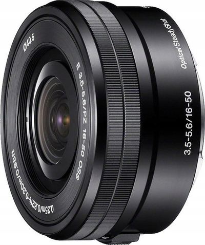 Objektiv Sony E PZ 16-50mm f/3.5-5.6 OSS, zmadhim i fuqishëm, bajonetë E, i zi