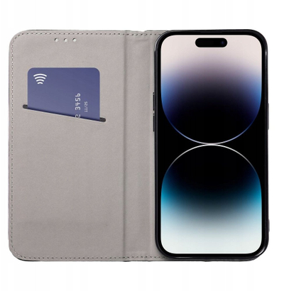 Këllëf libri OEM SMART MAGNETO për Samsung A17 / Oppo A17k, me magnet, me xhep, i zi