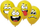 Set tullumbacesh DIY Smile, 4 lloje, 6 copë, të verdha