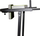 Stacion dips Master Multi-Functional, për ushtrime force, skelet çeliku, i zi