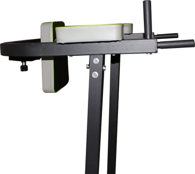 Stacion dips Master Multi-Functional, për ushtrime force, skelet çeliku, i zi