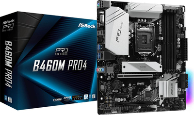 Pllakë amë DDR4 ASRock B460M Pro4