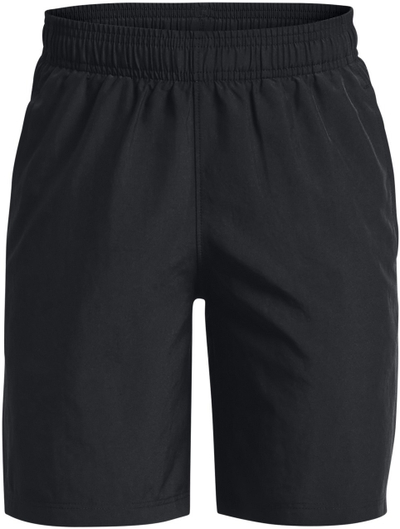 Pantallona të shkurtra sportive Under Armour Boys Woven Graphic, për djem, të zeza