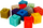 Set kuba sensorikë MEGA CREATIVE Soft Sensory Blocks, për foshnje, shumëngjyrësh