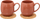 Set filxhanësh me nënfshesa Secret de Gourmet, 300ml, 2 copë, portokalli