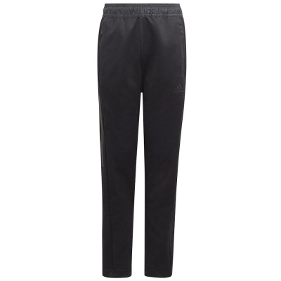Pantallona sportive Adidas Tiro Suit-Up Woven Jr IB3796, për fëmijë, me xhepa me zinxhir, të zeza