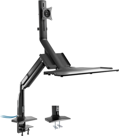 Stendë monitori INLINE, 17-32", VESA, USB 3.0, e zezë