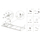 Shezllon pishine Ambiance metal, shpinore me rregullim, 185x57x31 cm, gri