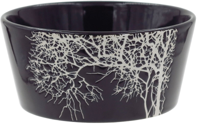 Pjatë dekorative Blodina Tree, 13cm, e zezë