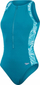 Kostum banje Speedo Panel Hydrasuit, Endurance+, me zinxhir përpara, ngjyrë teal