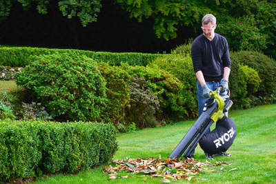Fshesë fryrëse kopshti Ryobi 36V MAX POWER 3n1, brushless, pa bateri, jeshile me të zezë
