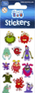Ngjitëse Sticker Boo Monsters 476947, fletë 6×18 cm, shumëngjyrëshe