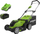 Kosë bari me bateri Greenworks G40LM41K4, 40V, 41 cm, 4Ah, jeshile me të zezë