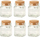 Set kavanozash qelqi Excellent Houseware, 6 copë, 160 ml, transparent