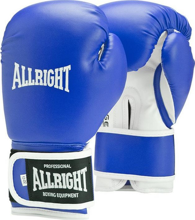 Doreza boksi Allright Power Gel, 14oz, PU sintetike, blu