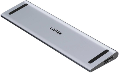 Dock USB C Unitek uHUB15+, Triple 4K KVM, Gigabit LAN, gri
