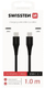 Kabllo USB C në USB C Swissten 71506515, 1 m, e zezë