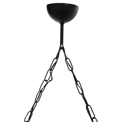 Llambë e varur tavani 2-spote, rrjetë metal + dru, 40×16×63 cm (HM7681.01)