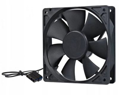 Вентилатор за компјутер Зенпц Фан SY12025L12S, 120mm, 12V, црн